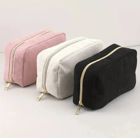 Corduroy Cosmetic Storage Bag