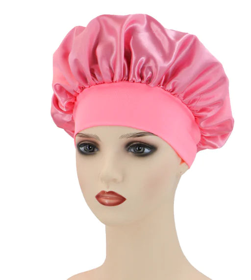 Wide-Edge Elastic Shower Cap