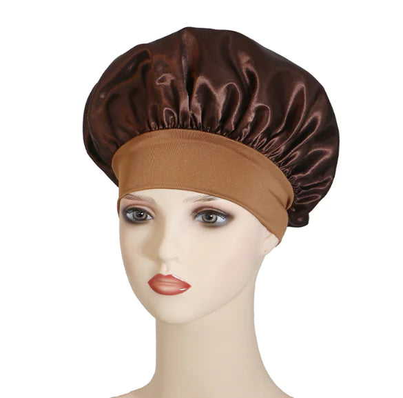 Wide-Edge Elastic Shower Cap