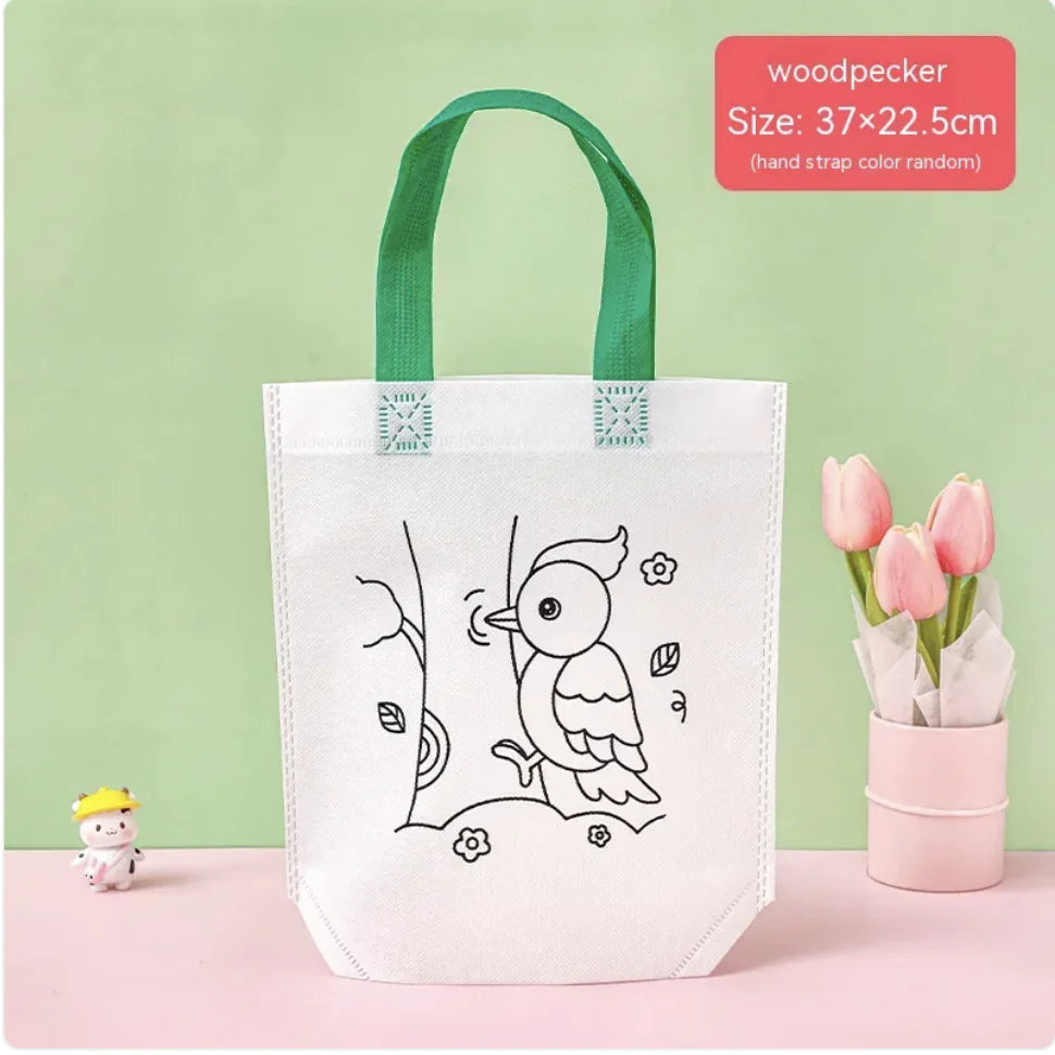 Children's DIY Cartoon Painting Bag