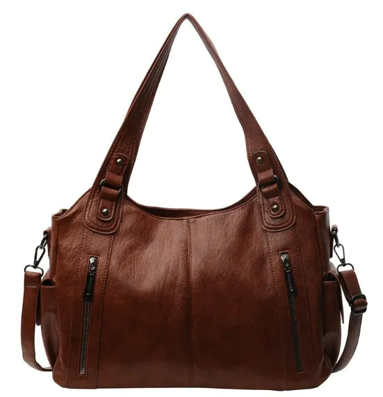 Retro Solid Color Handbag