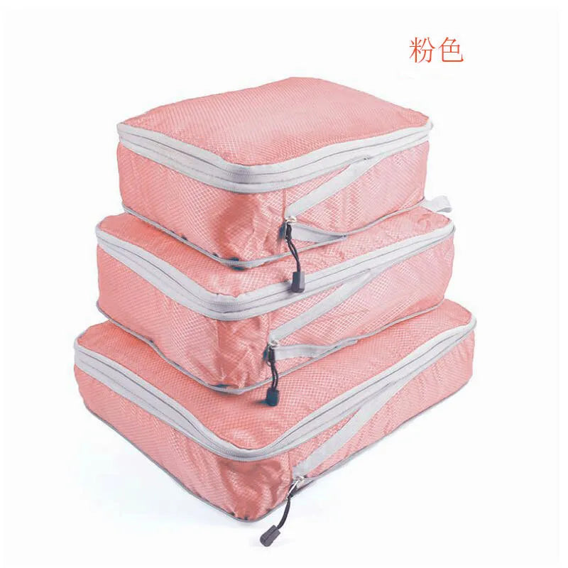 Portable Nylon Compression Travel Storage Bag Set