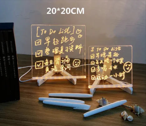 Transparent Luminous Acrylic Note Board