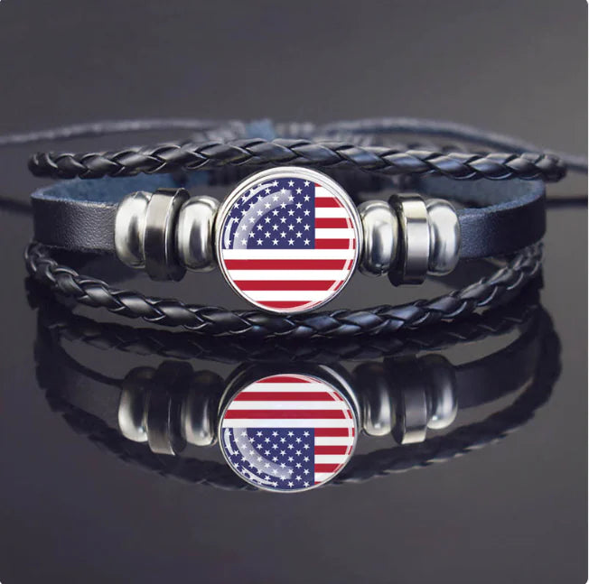 Woven Flag Bracelet