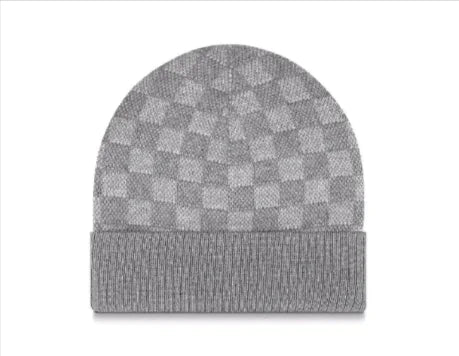 Chessboard Plaid Knitted Hat