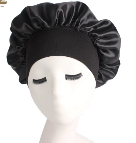 Wide-Edge Elastic Shower Cap