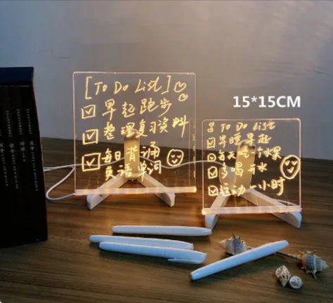 Transparent Luminous Acrylic Note Board