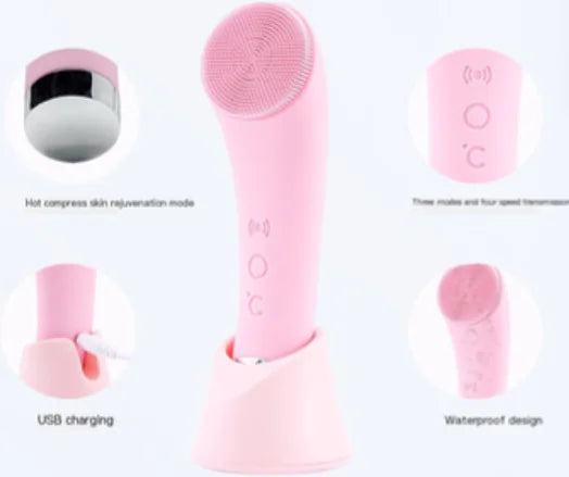 Electric Silicone Face Cleansing Brush