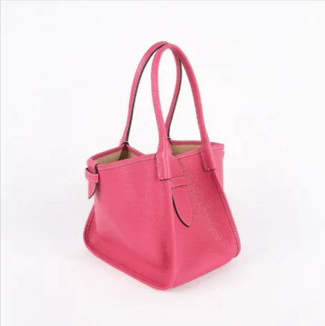 Top-Grain Leather Tote Handbag