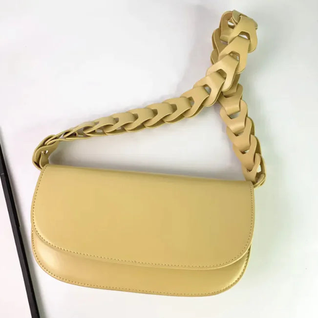 One-Shoulder Leather Purse