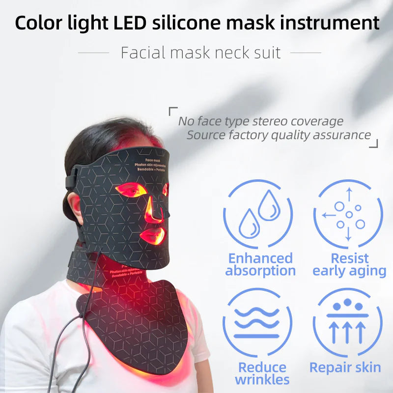 LED Silicone Facial & Neck Mask