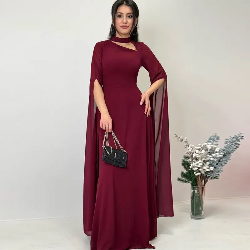 Women's Clothing Sexy Slimming Slim-fit Graceful Long Sleeve Dress