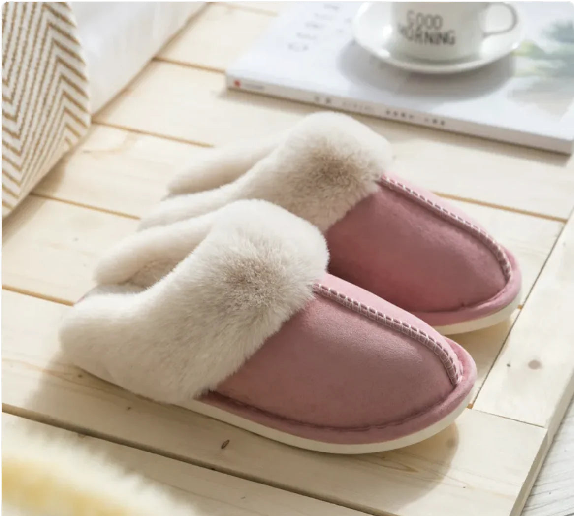 Women's Plush Cotton Slippers