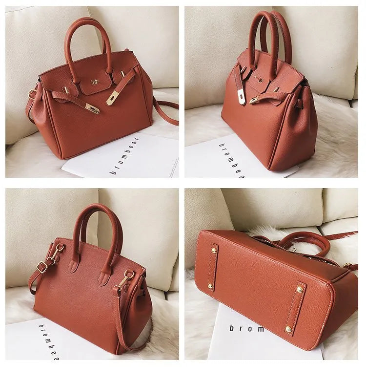 Palm Platinum Leather Bag