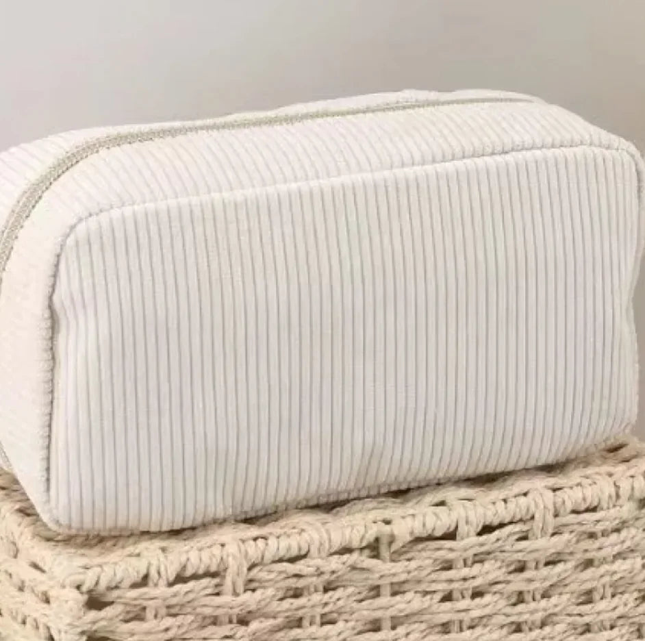 Corduroy Cosmetic Storage Bag