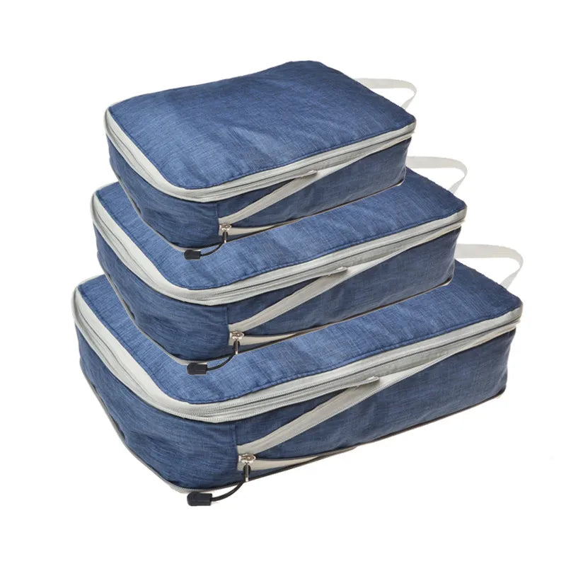 Portable Nylon Compression Travel Storage Bag Set