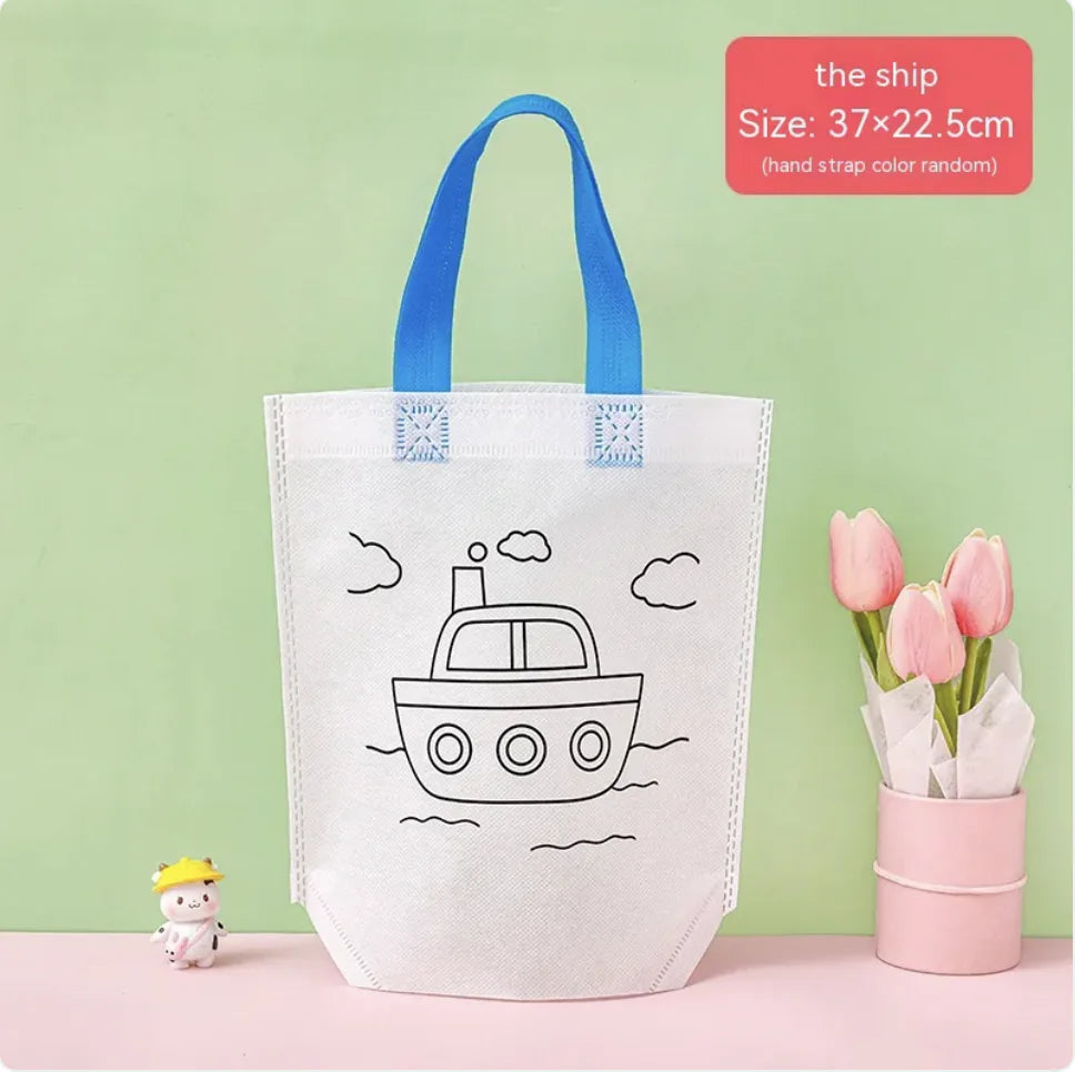 Children's DIY Cartoon Painting Bag