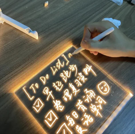 Transparent Luminous Acrylic Note Board