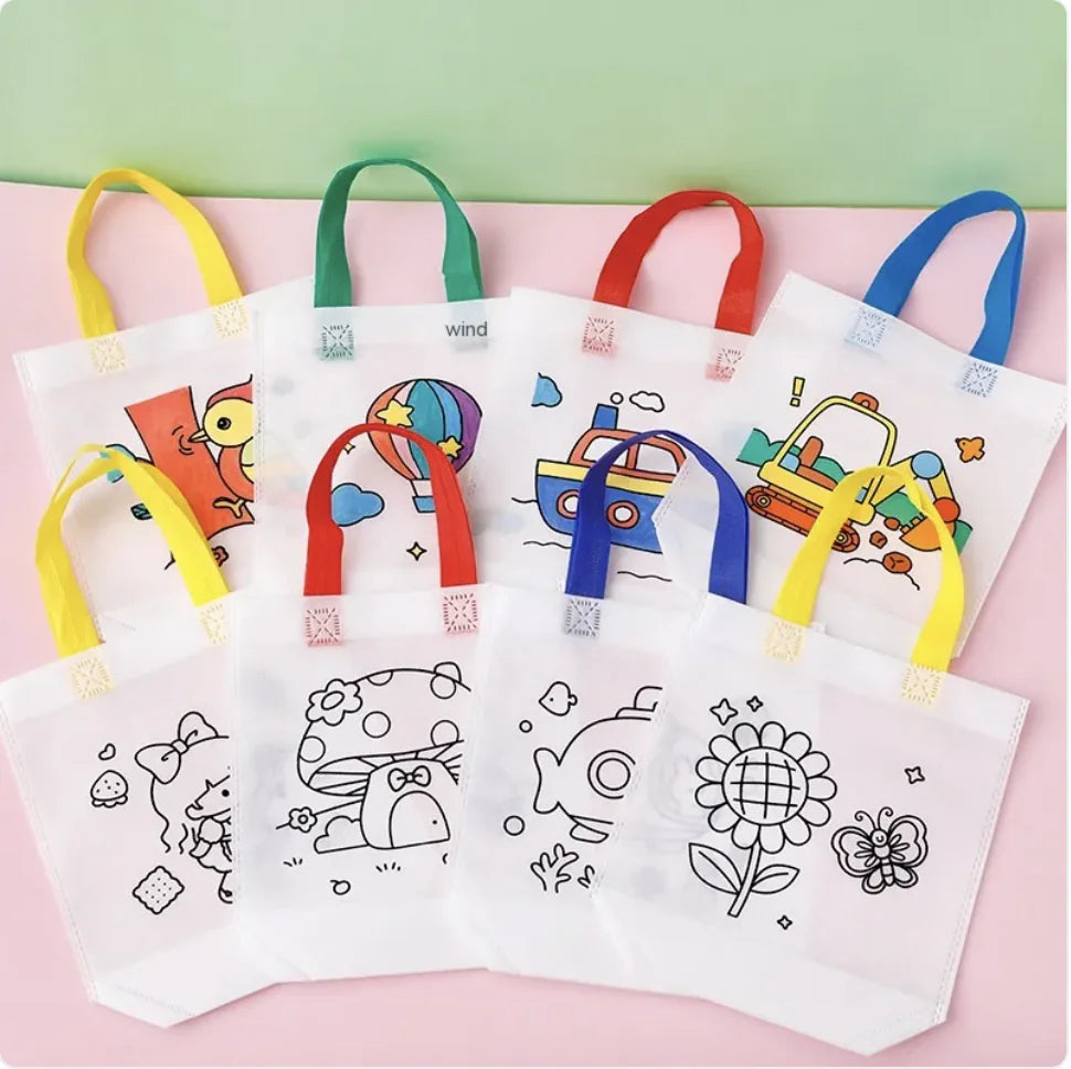 Children's DIY Cartoon Painting Bag