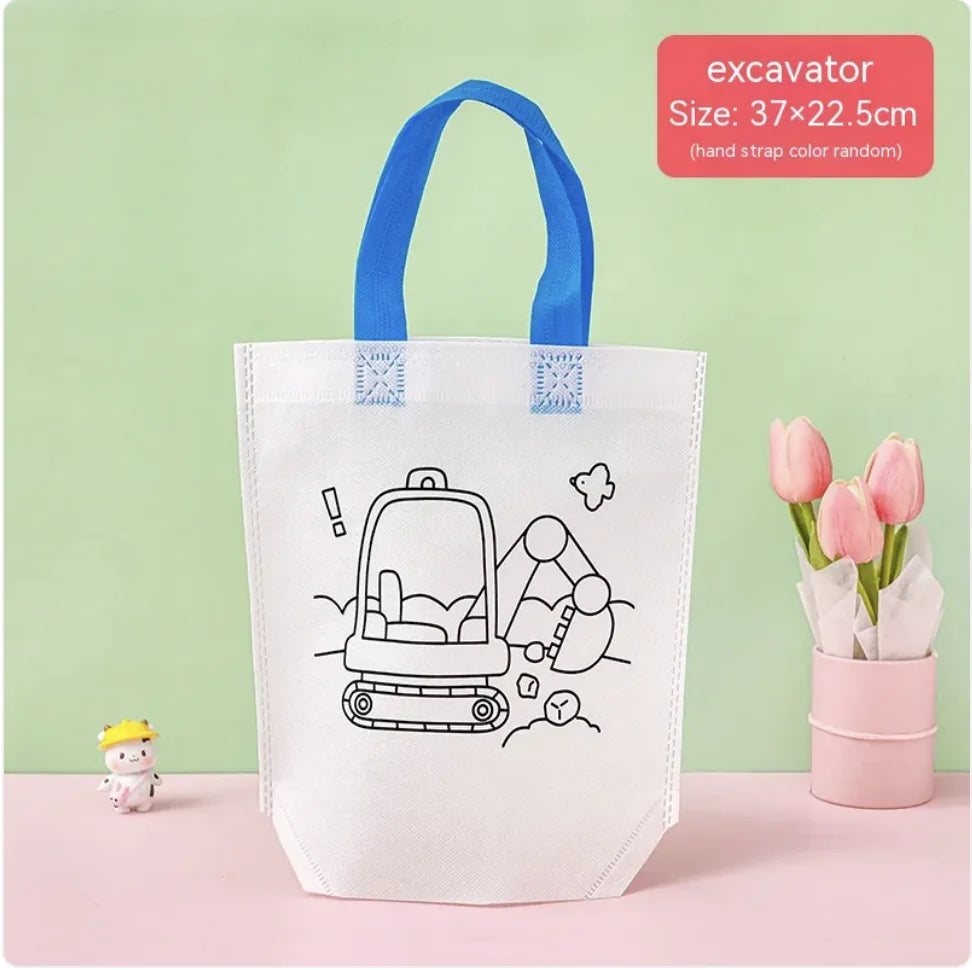 Children's DIY Cartoon Painting Bag