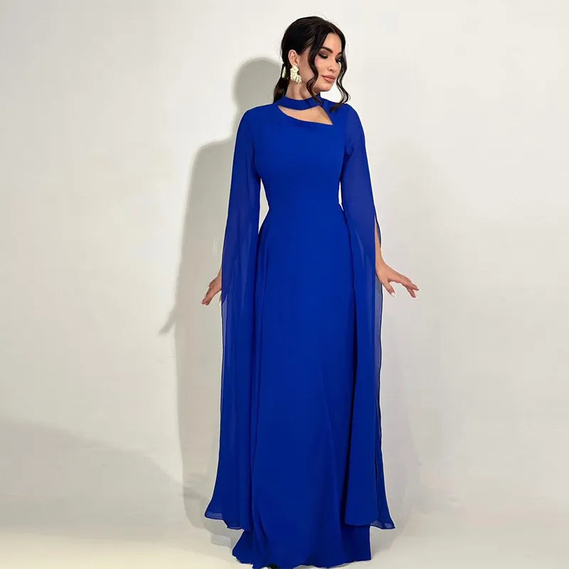 Women's Clothing Sexy Slimming Slim-fit Graceful Long Sleeve Dress