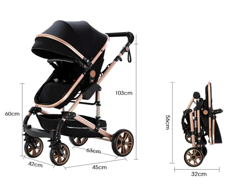 Lightweight Foldable Baby Stroller