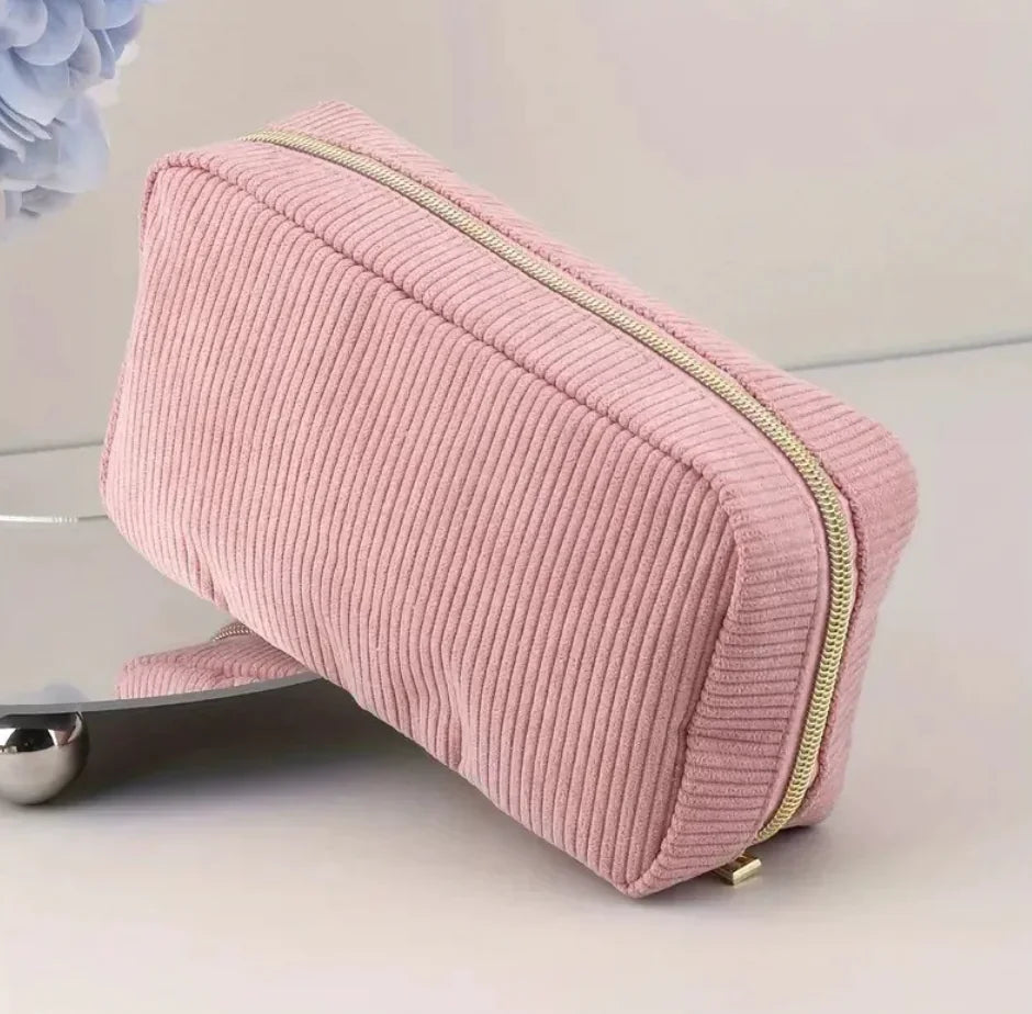 Corduroy Cosmetic Storage Bag