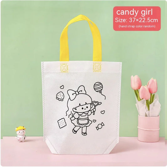 Children's DIY Cartoon Painting Bag