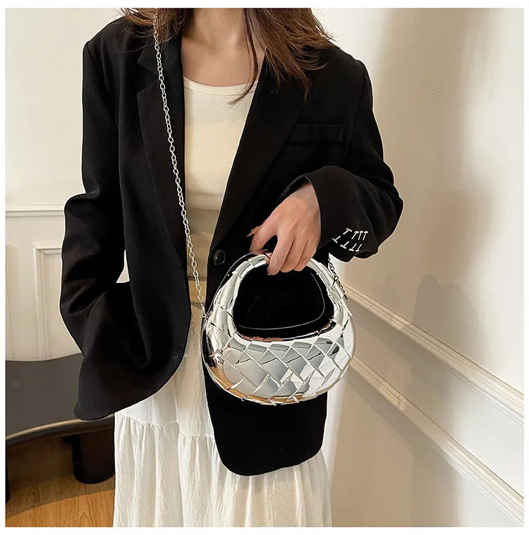 Acrylic Half Moon Bag