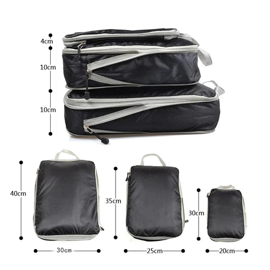 Portable Nylon Compression Travel Storage Bag Set