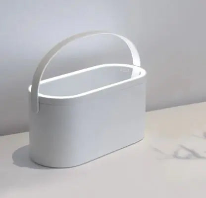 Portable LED Light Storage Box with Makeup Mirror