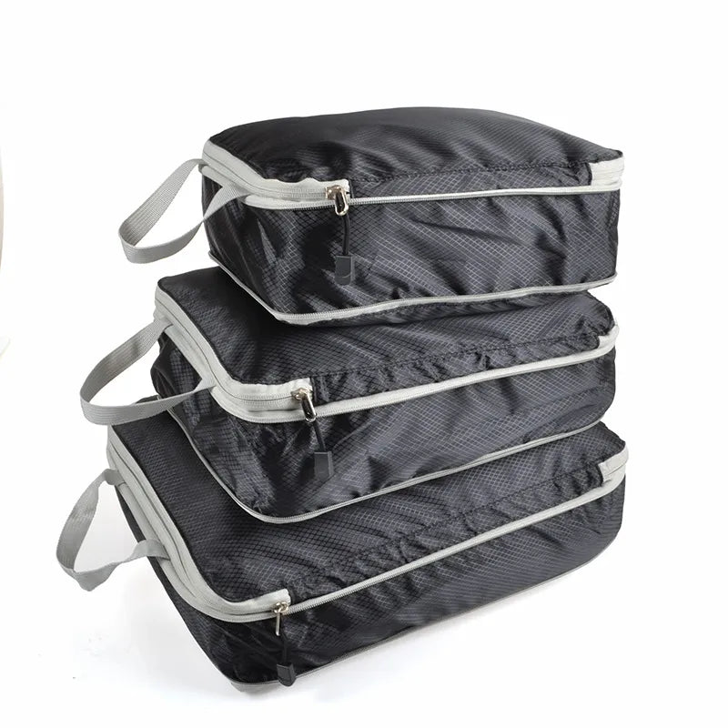 Portable Nylon Compression Travel Storage Bag Set