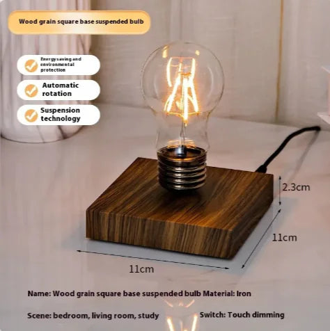 Floating Bulb Night Light – Magnetic Levitating Desk Lamp