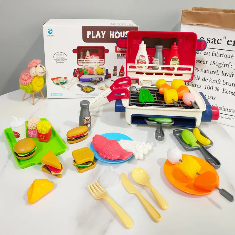 Color-Changing Play Kitchen Toy with Music