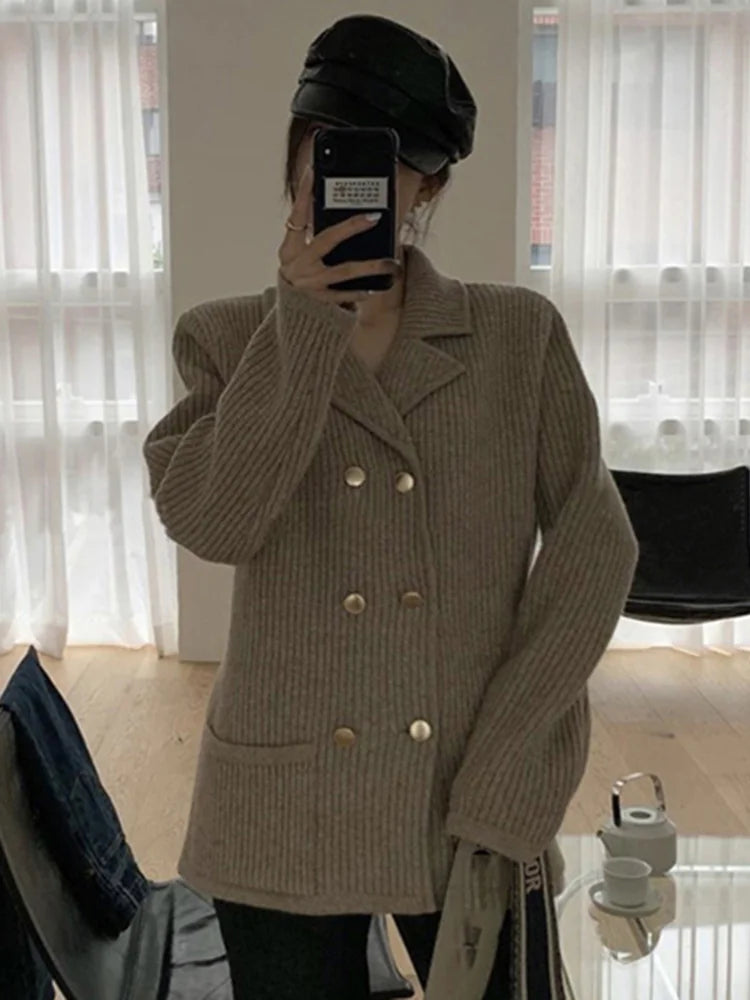 Knitted Cardigan Sweater Coat