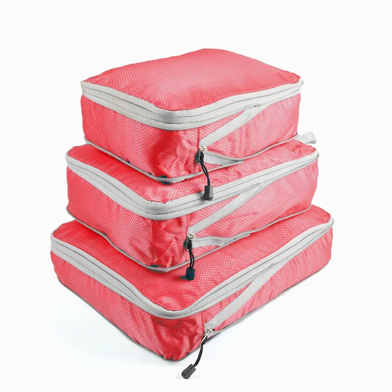 Portable Nylon Compression Travel Storage Bag Set